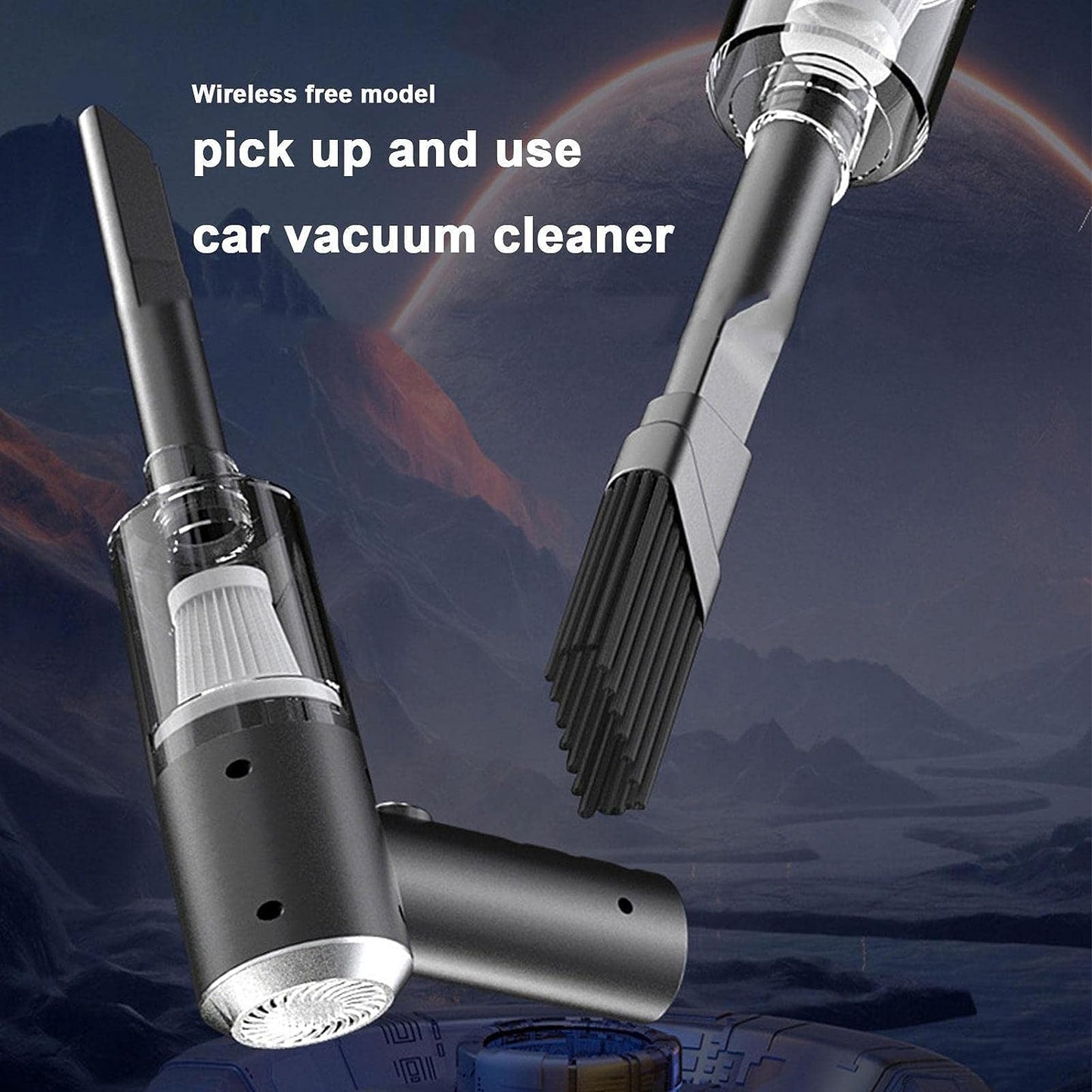 Cordless Rechargeable Car Vacuum - Powerful and Portable