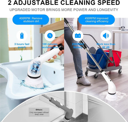 Electric Spin Scrubber - Cordless and Powerful