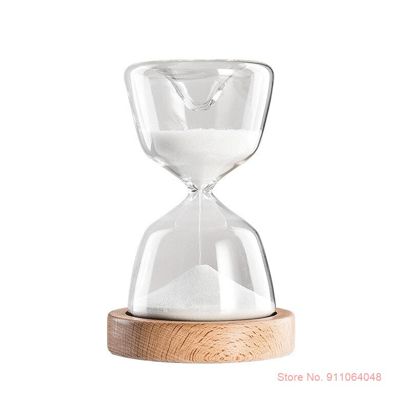 Luminous Remote Control Glass Hourglass 15 Minutes Time Timer