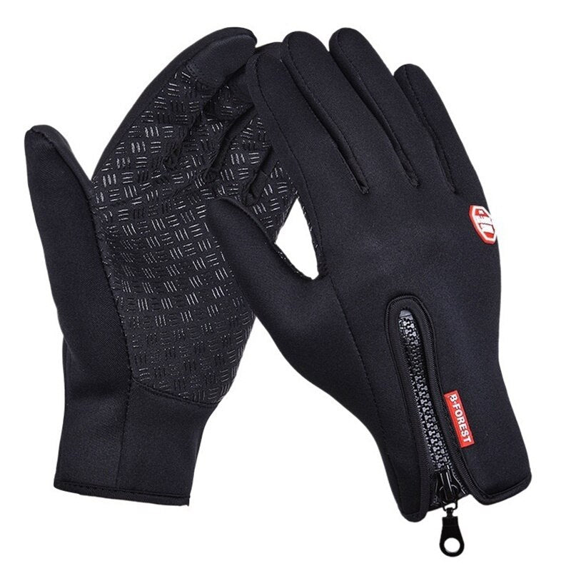 Winter Gloves for Motorcycle Cycling - Unisex L Black