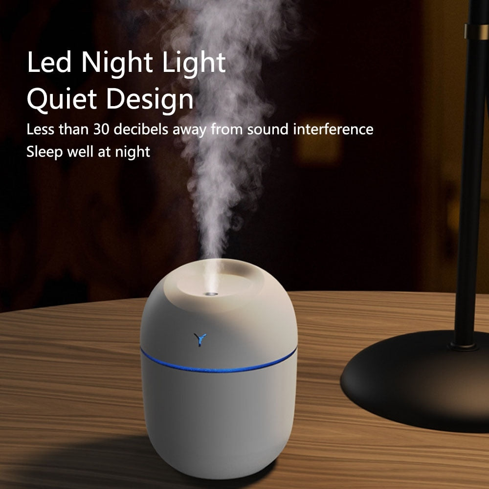 Mini Portable Air Humidifier with Aromatherapy Diffuser