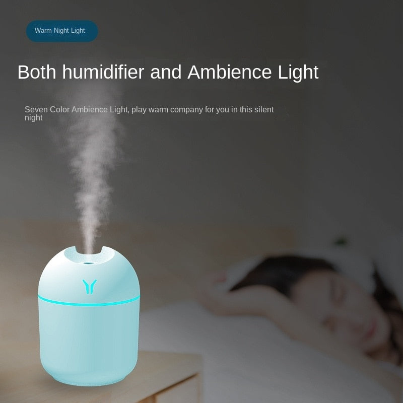 Mini Portable Air Humidifier with Aromatherapy Diffuser