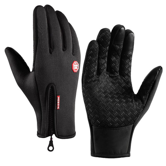 Winter Gloves for Motorcycle Cycling - Unisex L Black